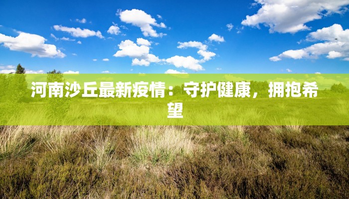 河南沙丘最新疫情：守护健康，拥抱希望